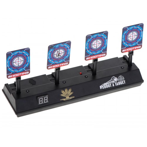 Elektronisk skydetarget med 4 digitale mål