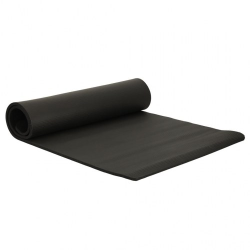 Yogamåtte – tyk 185 × 83 × 1,5 cm, sort