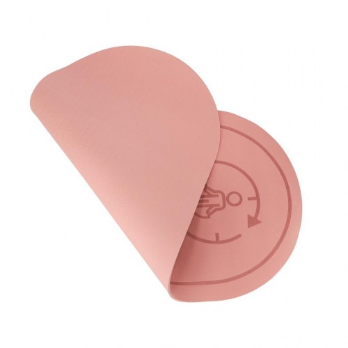 Yogamåtte skridsikker og lyddæmpende – 125 × 61,5 × 0,6 cm, rosa