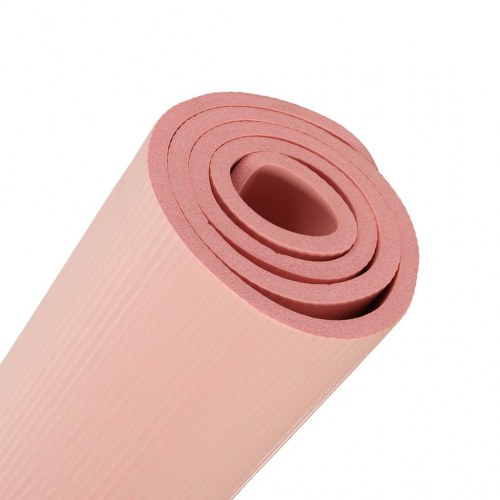 Yogamåtte 185×83×1,5 cm – tyk trænings- og fitnessmåtte, pink + bæretaske