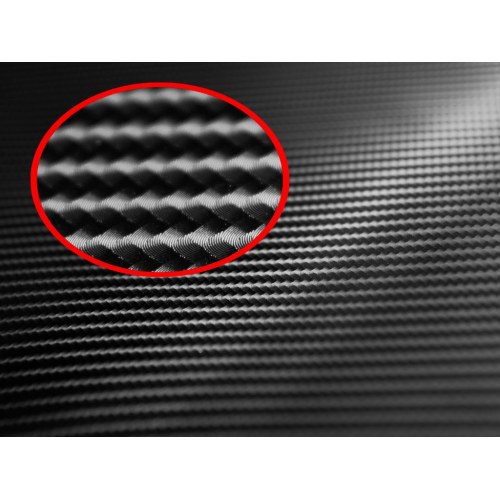 Bilfolie carbon 4D – sort, rulle 1,52 × 30 m