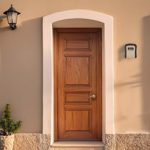 Nøgleboks med kodelås til væg – 4-cifret