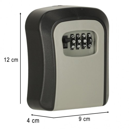 Nøgleboks med kodelås til væg – 4-cifret
