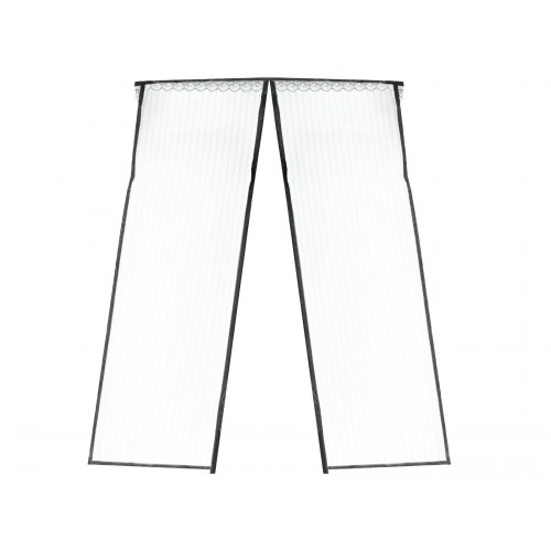 Myggenet til dør med magneter 110 × 220 cm – sort