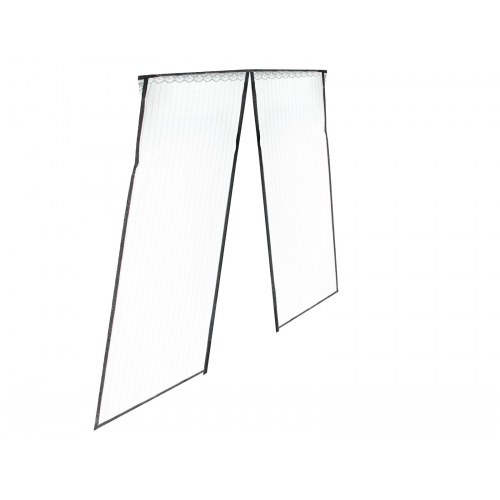 Myggenet til dør med magneter 110 × 220 cm – sort
