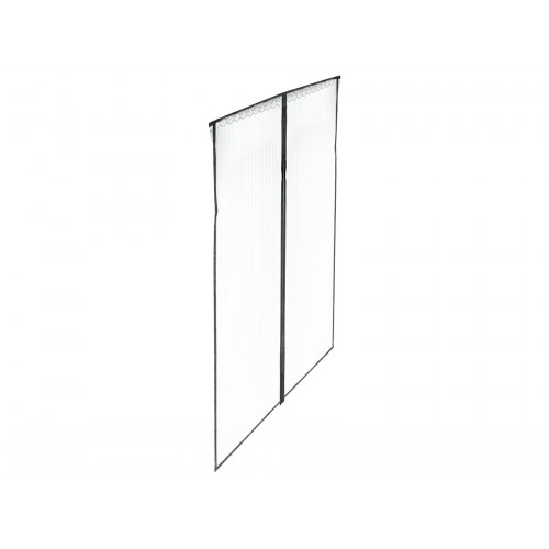 Myggenet til dør med magneter 110 × 220 cm – sort