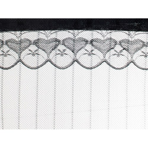 Myggenet til dør med magneter 110 × 220 cm – sort
