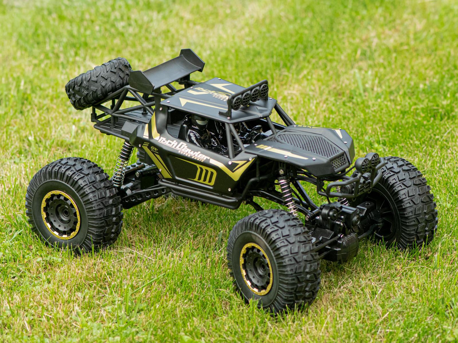 Fjernstyret bil rock crawler 2,4 GHz 1:8 - 51 cm, sort