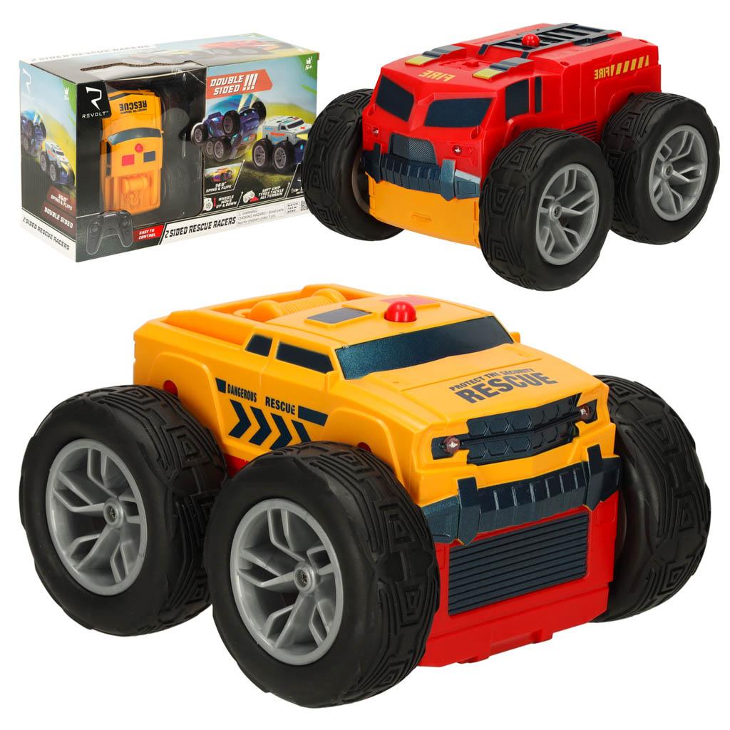 Fjernstyret bil RC Revolt 2 Sided Rescue Racer - blå