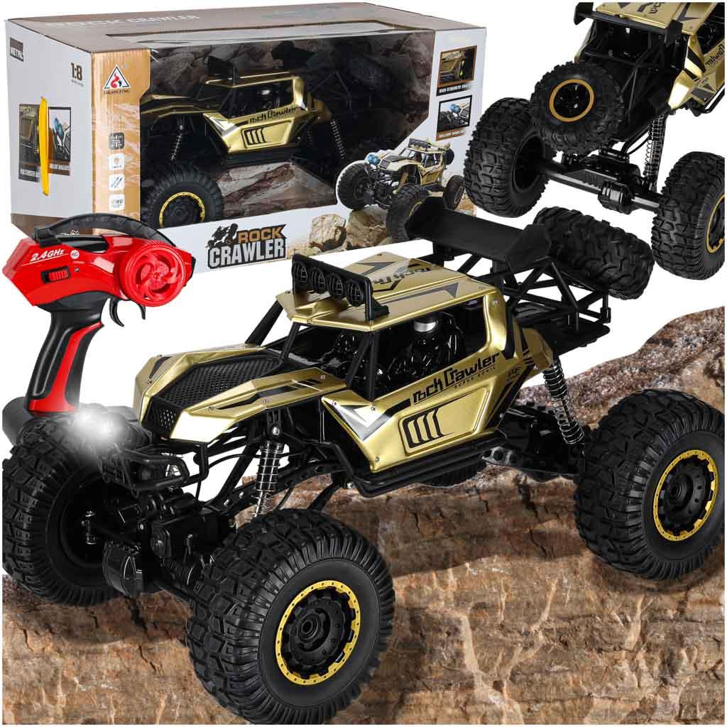 Roger RC automobilis Rock Crawler 2.4GHz 1:8 51cm aukso spalvos