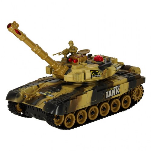 Fjernstyret kampvogn 2,4 GHz – RC War Tank 9993 (ørken)