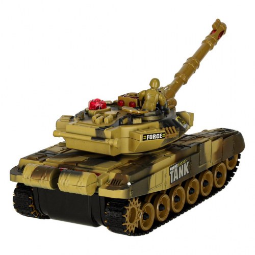Fjernstyret kampvogn 2,4 GHz – RC War Tank 9993 (ørken)