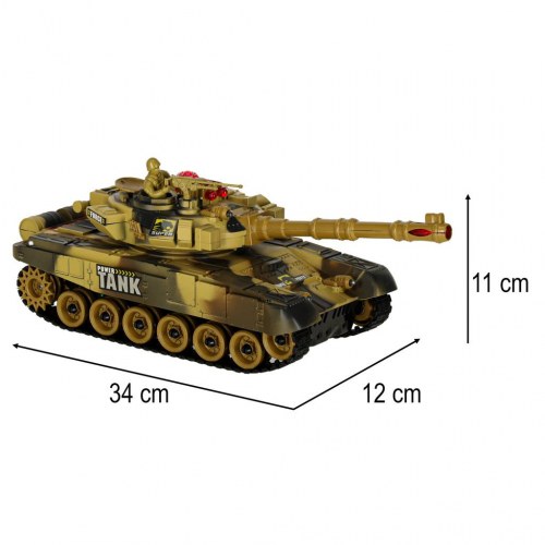 Fjernstyret kampvogn 2,4 GHz – RC War Tank 9993 (ørken)