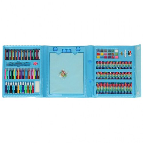 Kunstnersæt i kuffert 208 dele – blå