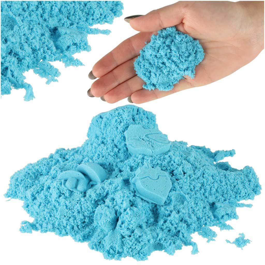 Magisk sand - kinetisk sand 1 kg, blå
