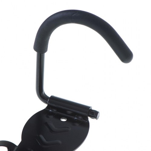 Cykelholder til væg – ophæng til forhjul, 1 stk., sort