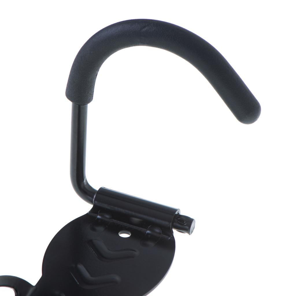 Cykelholder til væg – ophæng til forhjul, 1 stk., sort