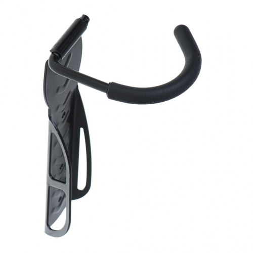 Cykelholder til væg – ophæng til forhjul, 1 stk., sort