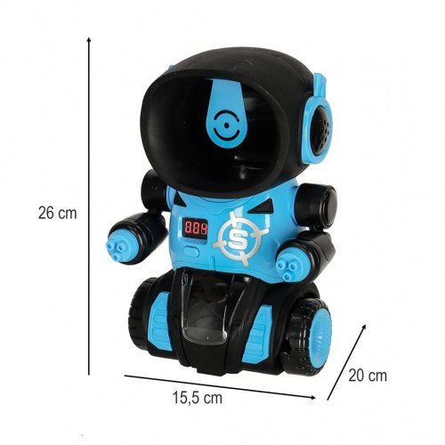 Skydespil til børn – Sulten robot målspil med 2 pistoler og bolde