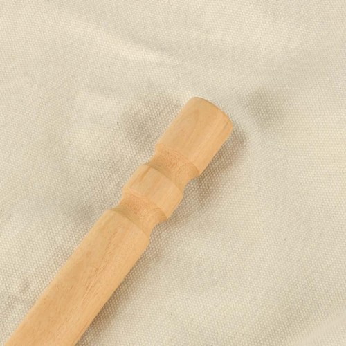 Hængekøje-stol med fodstøtte – boho loungestol 130 cm, beige