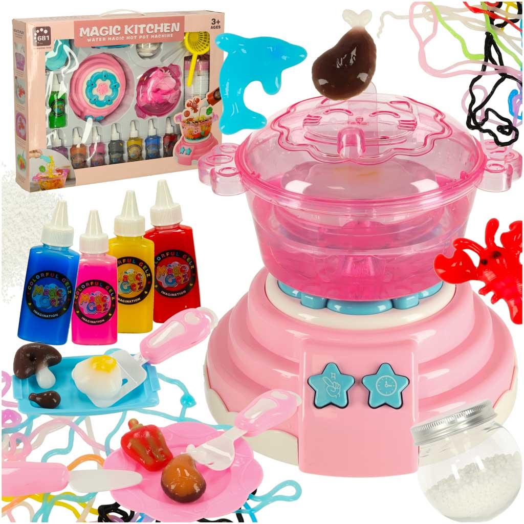Kreativt 3D krystalgel-sæt - Magic Kitchen, 62 dele, pink