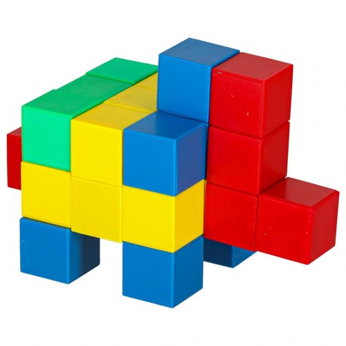 Byggeklodser magnetiske – Cube læringssæt, 64 dele