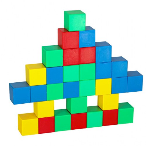 Byggeklodser magnetiske – Cube læringssæt, 64 dele