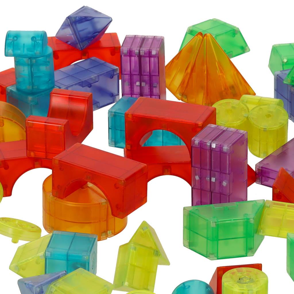 Magnetiske byggesten med LED-lys - 3D sæt, 32 dele