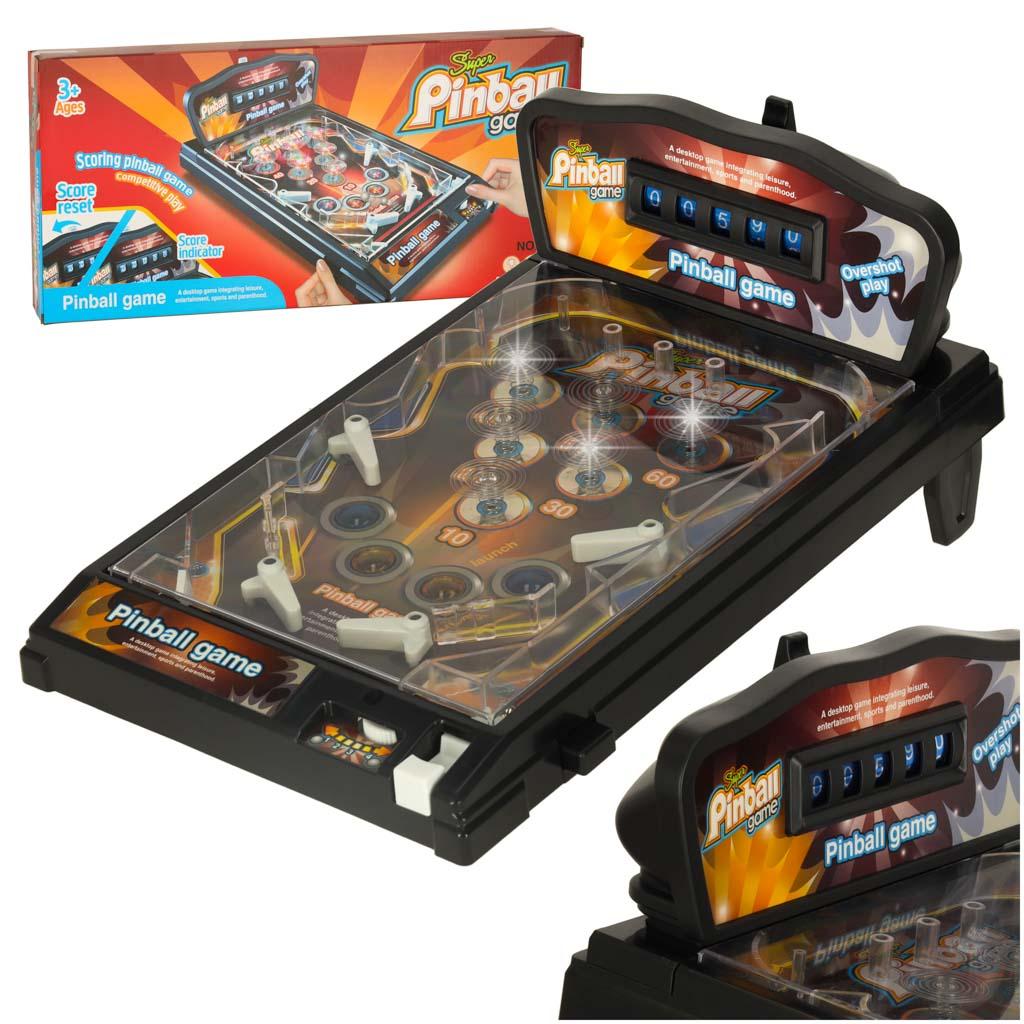 Ikonka Pinball flipper stalas arkadinis žaidimas su šviesomis ir muzika