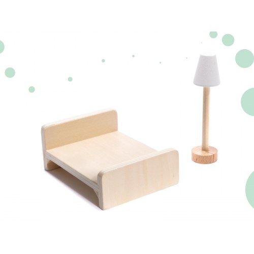 Dukkehus i træ med LED – Lulilo Floro Boho