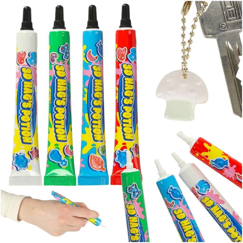 UV-magi lim til kreativt sæt – 4 stk.