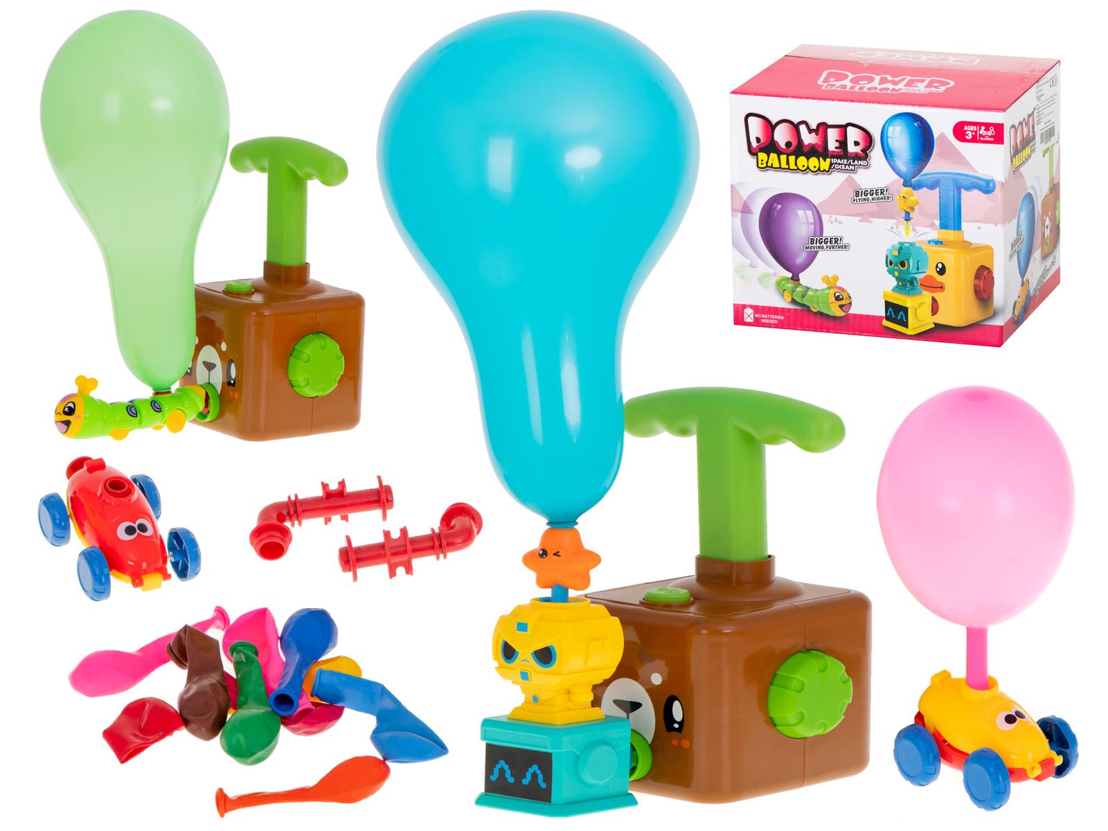 Ballonbil legesæt med affyrer - bamse design billede
