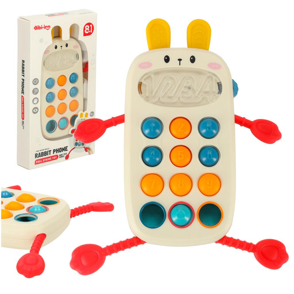 Sanselegetøj til baby - telefon med knapper fra Bibi-Inn