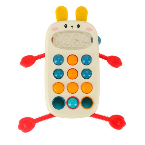 Sanselegetøj til baby - telefon med knapper fra Bibi-Inn