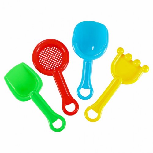 Sandkasse sæt med båd, vandpistol og forme – 12 dele