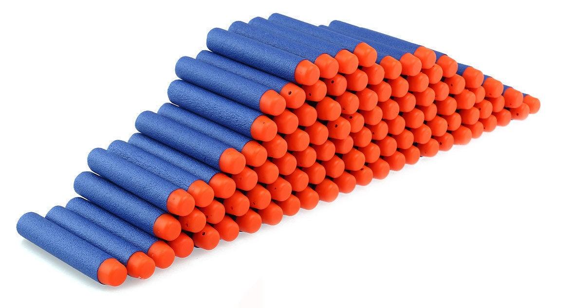 Skumdart pile til NERF - 10 stk., 7,2 cm (blå)