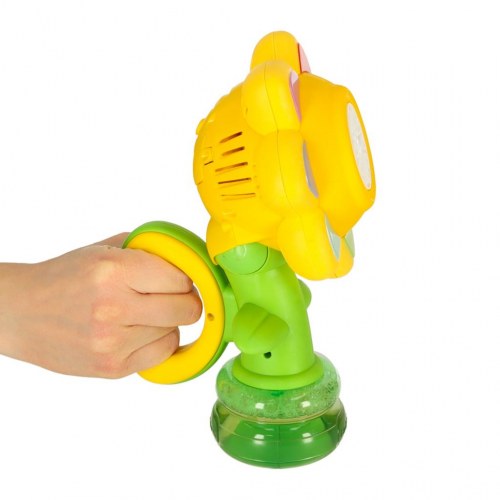 Sæbeboblemaskine – automatisk blomst med musik og lys