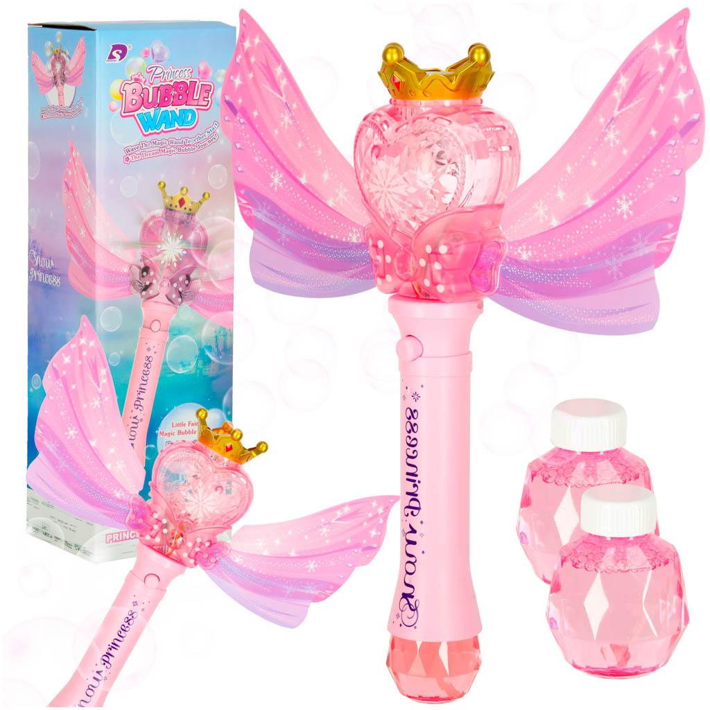 Sæbeboblemaskine tryllestav - prinsesse, pink (3+)