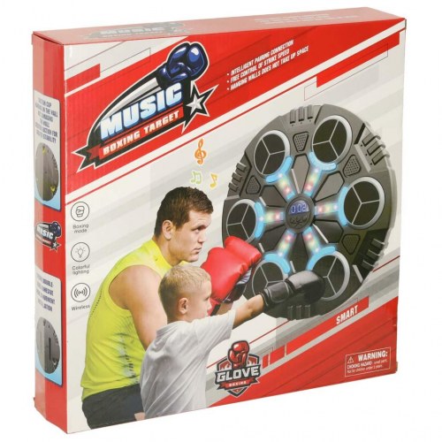 Bokseschild til væg med Bluetooth, LED og USB – til børn 8+