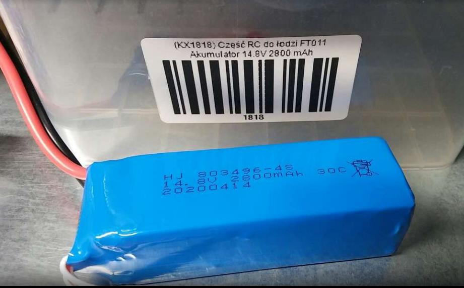 RC batteri til båd FT011 – 14,8 V 2.800 mAh