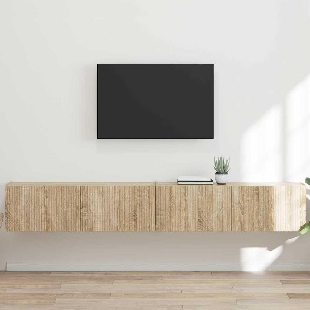 TV vægskab 2 stk Sonoma 60 x 31 x 29.5 cm Konstrueret træ
