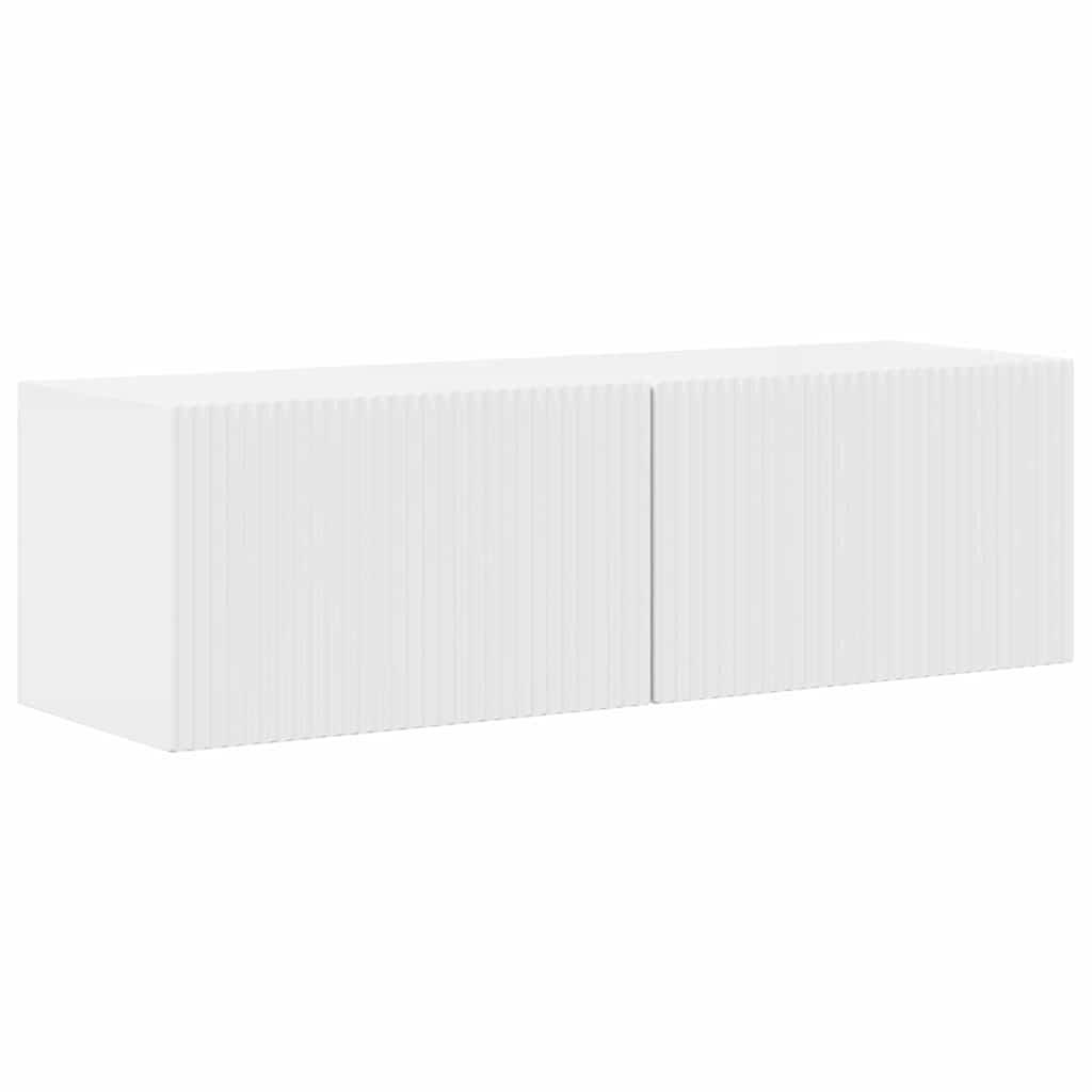 TV vægskab Gloss Hvid 60 x 31 x 29.5 cm Konstrueret træ
