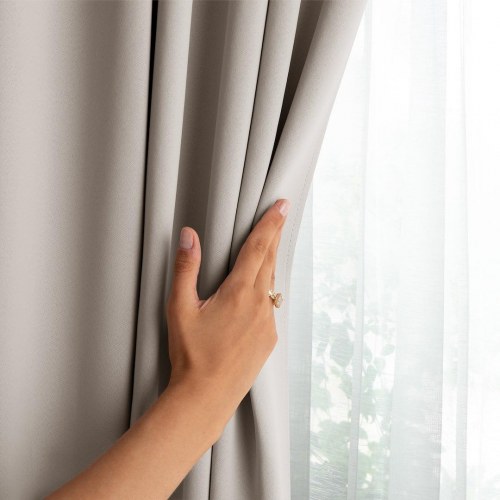 Mørklægningsgardin RESTILO BLACKOUT - lys beige 140 x 300 cm