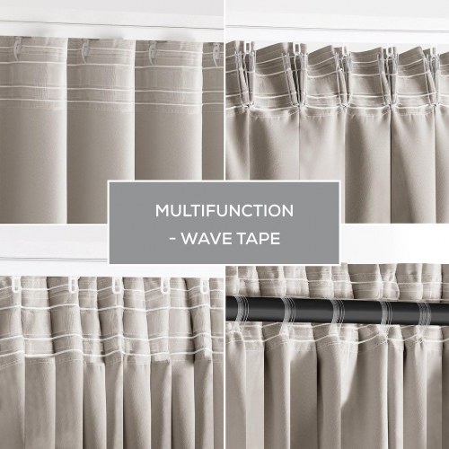 Mørklægningsgardin RESTILO BLACKOUT - lys beige 140 x 300 cm