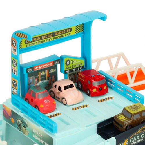 Bilbane parkeringsstation med 6 biler