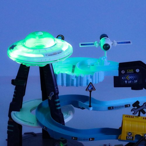 Bilbane parkeringsstation med 6 biler