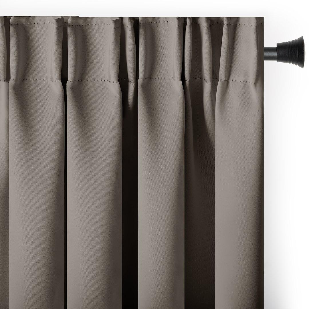 Mørklægningsgardin RESTILO - beige, bånd, 140×300 cm