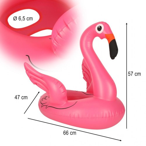 Badering til børn - oppustelig flamingo, pink