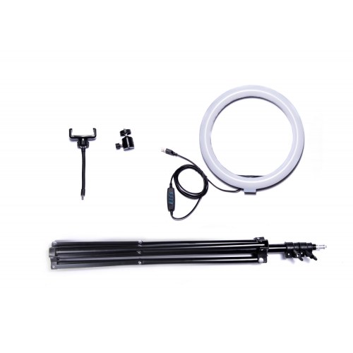 Ring Light LED 60 W med stativ og fjernbetjening
