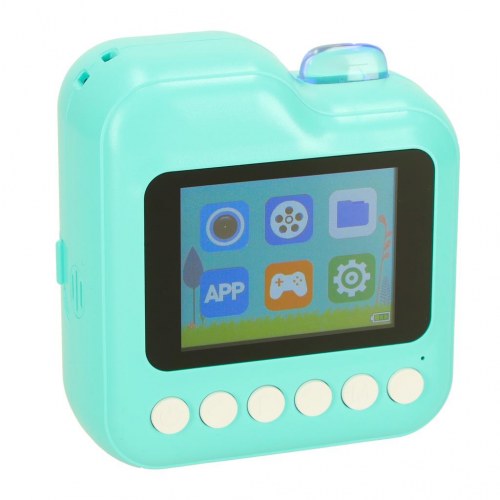 Instant-kamera til børn med termisk printer – grøn, 32 GB